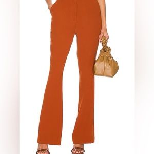 NWOT LPA from Revolve flare pants in color Rust